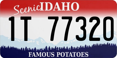ID license plate 1T7732O