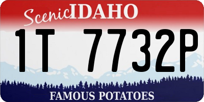 ID license plate 1T7732P