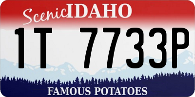 ID license plate 1T7733P