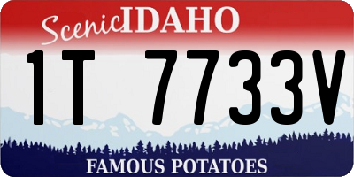 ID license plate 1T7733V