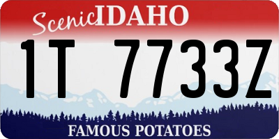 ID license plate 1T7733Z