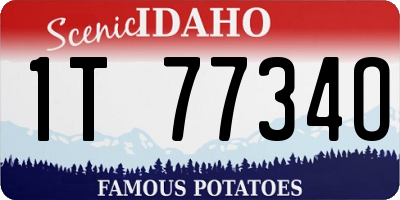 ID license plate 1T7734O
