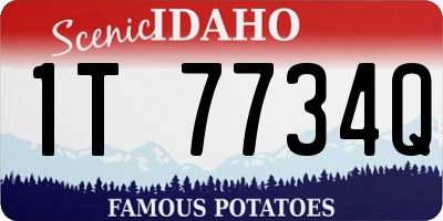 ID license plate 1T7734Q