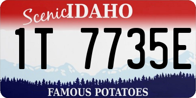 ID license plate 1T7735E