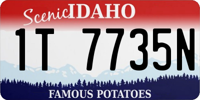ID license plate 1T7735N