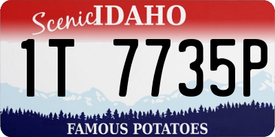 ID license plate 1T7735P