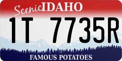 ID license plate 1T7735R