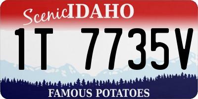 ID license plate 1T7735V