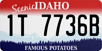 ID license plate 1T7736B