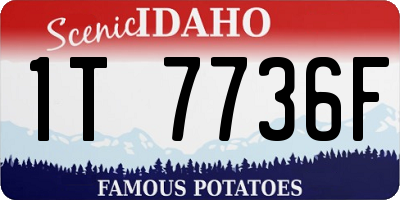 ID license plate 1T7736F