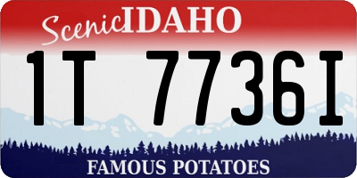 ID license plate 1T7736I