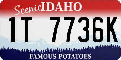 ID license plate 1T7736K