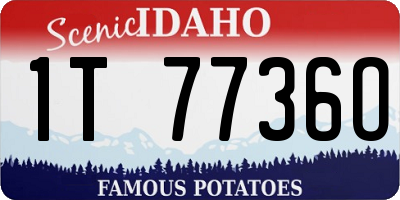 ID license plate 1T7736O
