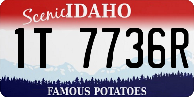 ID license plate 1T7736R