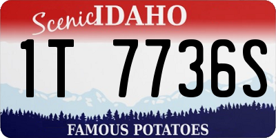 ID license plate 1T7736S