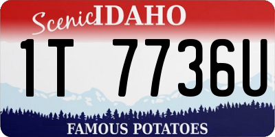 ID license plate 1T7736U