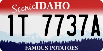 ID license plate 1T7737A