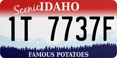 ID license plate 1T7737F