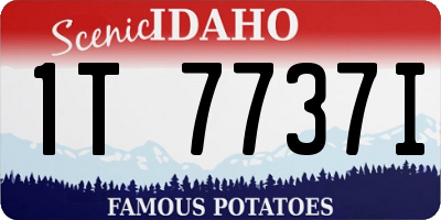 ID license plate 1T7737I