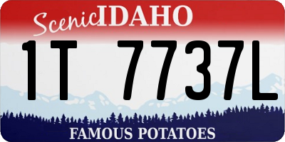 ID license plate 1T7737L