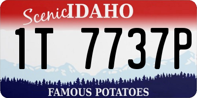 ID license plate 1T7737P