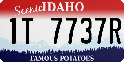 ID license plate 1T7737R