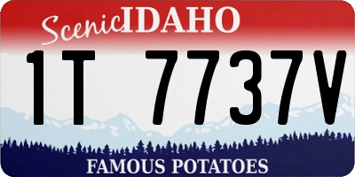 ID license plate 1T7737V