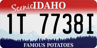 ID license plate 1T7738I