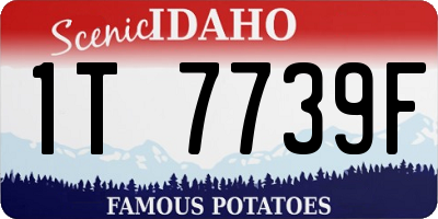 ID license plate 1T7739F