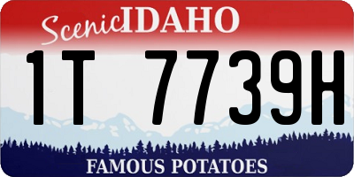 ID license plate 1T7739H