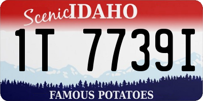 ID license plate 1T7739I