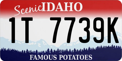 ID license plate 1T7739K