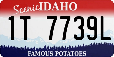 ID license plate 1T7739L