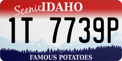 ID license plate 1T7739P