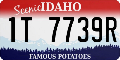 ID license plate 1T7739R