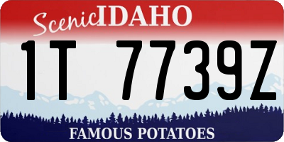 ID license plate 1T7739Z