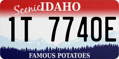 ID license plate 1T7740E
