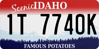 ID license plate 1T7740K