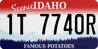 ID license plate 1T7740R