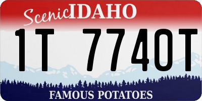 ID license plate 1T7740T