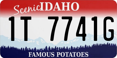 ID license plate 1T7741G