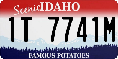 ID license plate 1T7741M