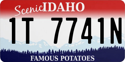 ID license plate 1T7741N