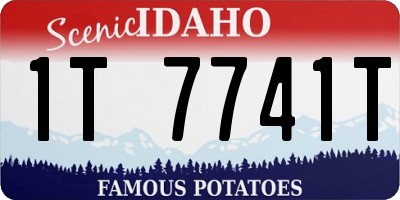 ID license plate 1T7741T