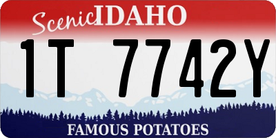 ID license plate 1T7742Y