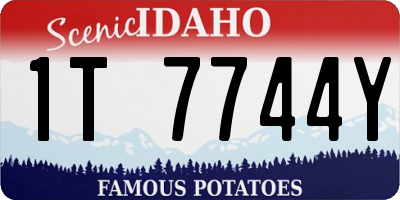 ID license plate 1T7744Y
