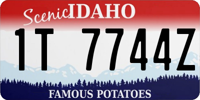 ID license plate 1T7744Z