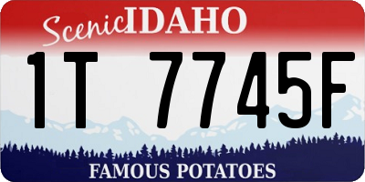 ID license plate 1T7745F