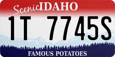 ID license plate 1T7745S