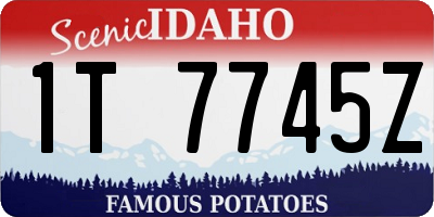 ID license plate 1T7745Z